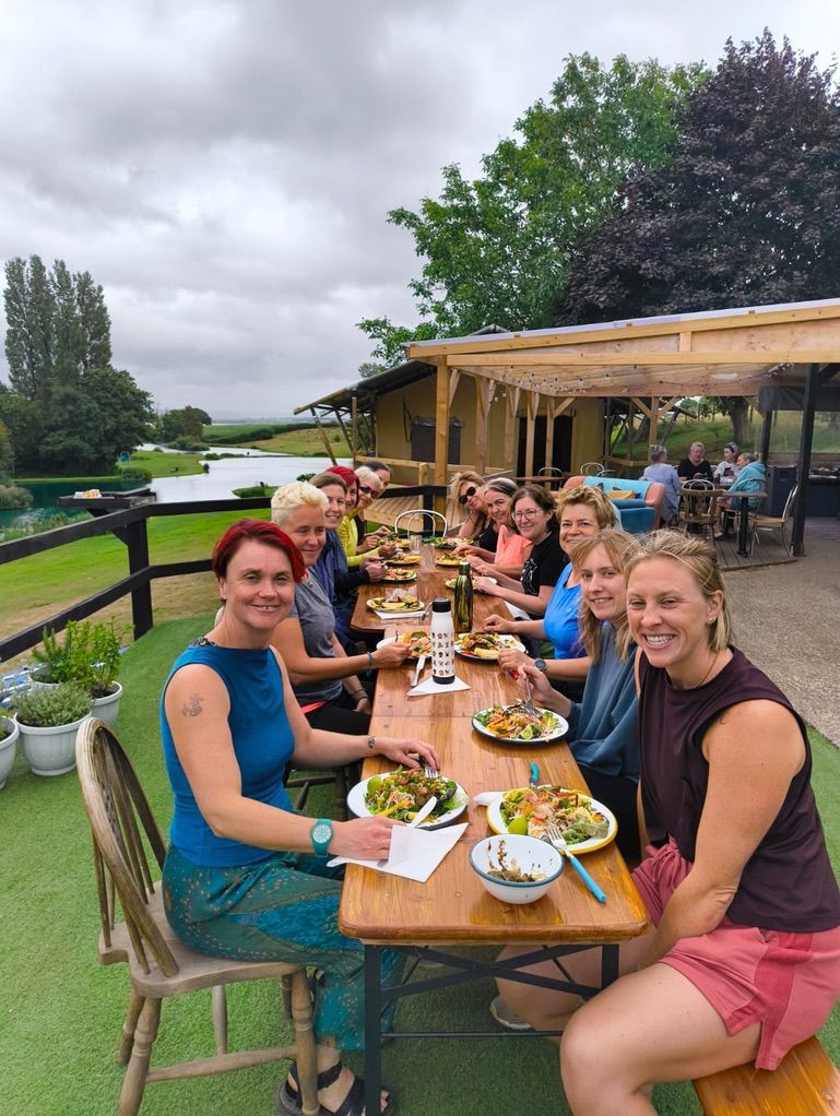 people eating lunch